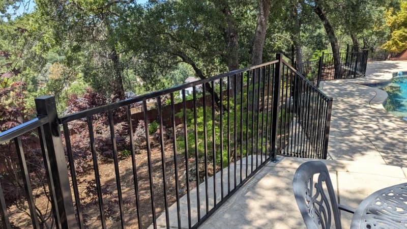 Finished backyard fence project